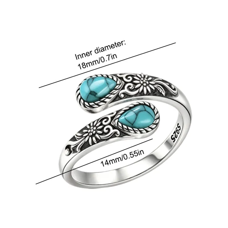 Ring mit Gänseblümchen-Muster